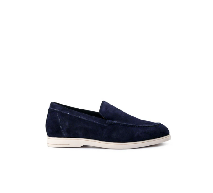 Luxury Mens Suede Blue Loafers