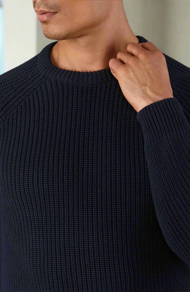 Cambridge Merino Crew Neck Jumper - Navy