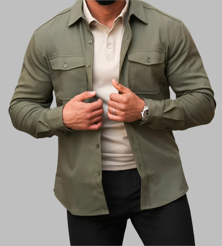 The Verona Overshirt - Khaki